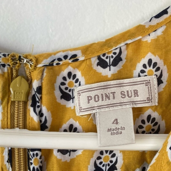 J. Crew Point Sur Romper Summer Paisley Yellow Size 4 - Picture 9 of 11